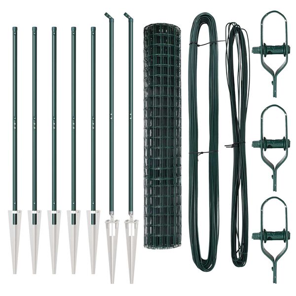 vidaXL Recinzione con Posto Verde 1,6 x 10 m Acciaio e PVC