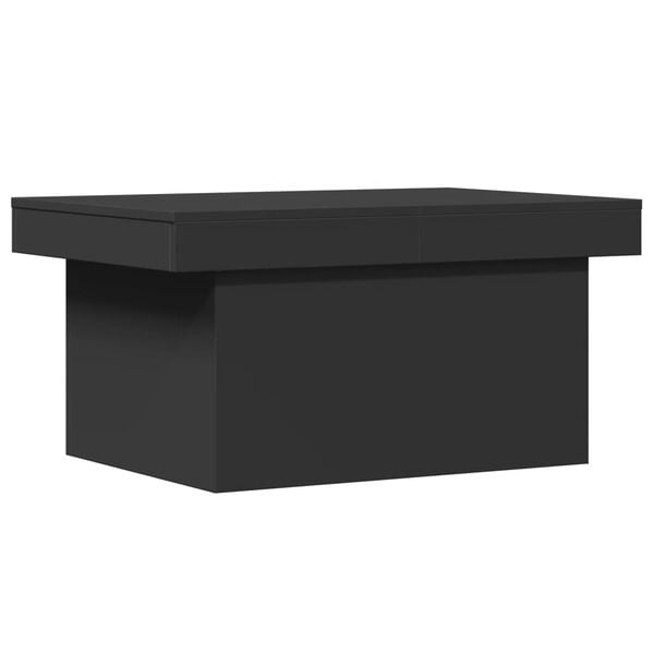 vidaXL Tavolino da Salotto Nero 80x55x40 cm in Legno Multistrato