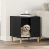 vidaXL Cuccia per cani Nero 44 x 42 x 49 cm Legno multistrato