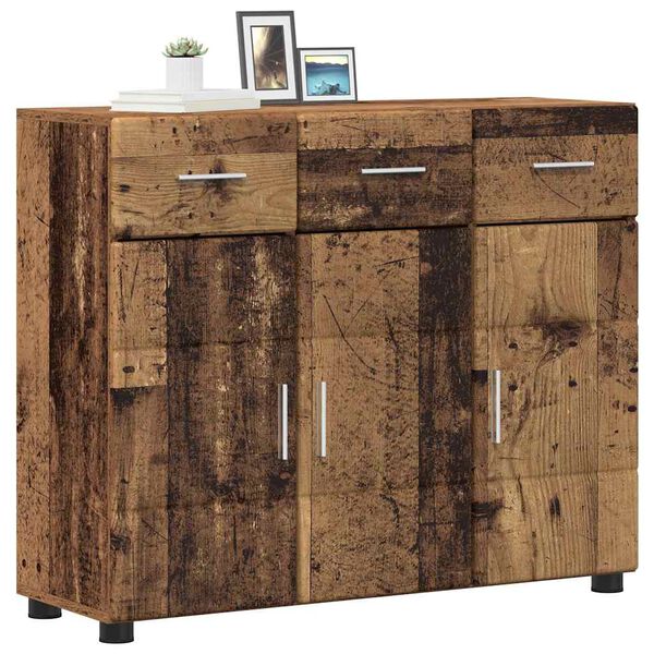 vidaXL Credenza Legno vecchio 88,5 x 30,5 x 73 cm Legno multistrato