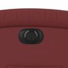 vidaXL Poltrona Reclinabile Elettrica Rosso Vino in Similpelle