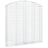 vidaXL Cesto Gabbione ad Arco 200x30x200/220 cm Ferro Zincato