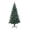 vidaXL Albero di Natale artificiale con luci integrate Verde 240 cm
