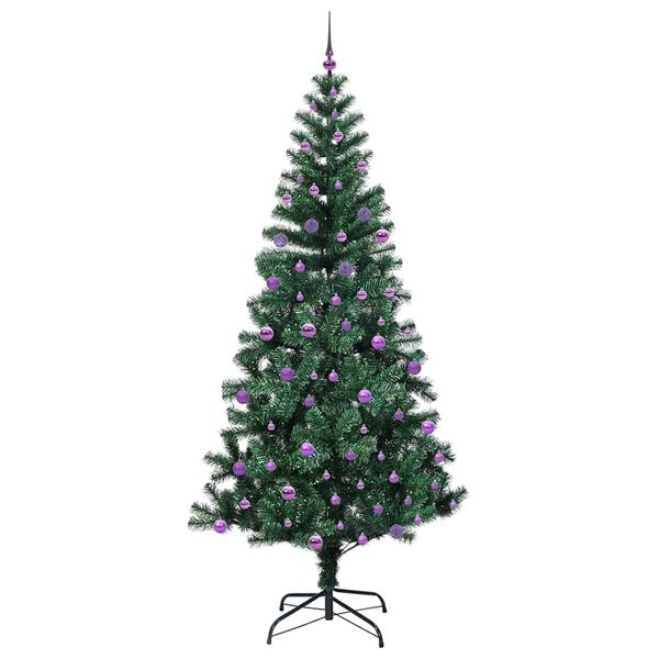 vidaXL Albero di Natale artificiale con luci integrate Verde 240 cm