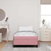 vidaXL Letto a molle con materasso Rosa 80 x 200 cm Tessuto