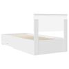 vidaXL Struttura del letto Bianco 90 x 190 cm Legno multistrato
