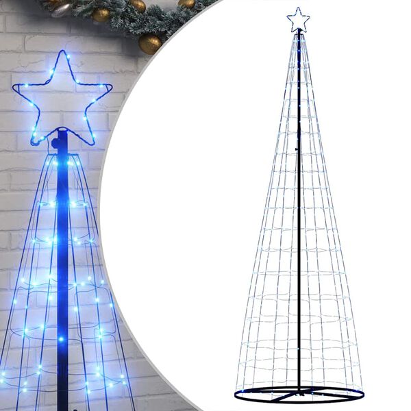 vidaXL Albero di Natale a LED 550 LED Blu 300 cm