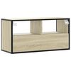 vidaXL Mobile TV Rovere Sonoma 80x31x39,5 cm Legno Multistrato Metallo