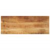 vidaXL Piano per Tavolo 70x40x2,5 cm Rettangolare Legno Mango Grezzo
