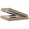 vidaXL Letto con contenitore e materasso 2 pcs Cappuccino Pelle