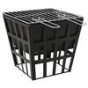 vidaXL Braciere e Barbecue 2 in 1 34x34x48 cm in Acciaio