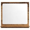 vidaXL Mobile da Bagno con Specchio Legno Antico 40x11x37cm Truciolato