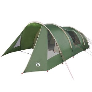 vidaXL Tenda Tunnel per 5 Persone Verde e Bianco 805 x 405 x 211 cm