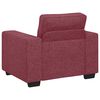 vidaXL Poltrona Rosso Vino 100x77x82 cm in Tessuto