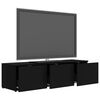 vidaXL Mobile Porta TV Nero 120x34x30 cm in Legno Multistrato