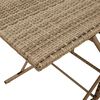 vidaXL Set da Pranzo da Giardino 7 pz con Cuscini Beige in Polyrattan