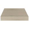 vidaXL Scaffali a Parete 2 pz Rovere 23x23,5x3,8 cm in MDF