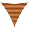 vidaXL Vela da ombra solare Arancione e Marrone 4,5 x 4,5 x 4,5 m