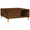 vidaXL Tavolino Salotto Rovere Marrone 80x80x36,5 cm Legno Multistrato