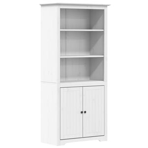 vidaXL Libreria BODO 82x40x173 cm in Legno Massello di Pino Bianco