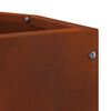 vidaXL Vaso d'angolo Ruggine 30 x 30 x 35 cm acciaio corten