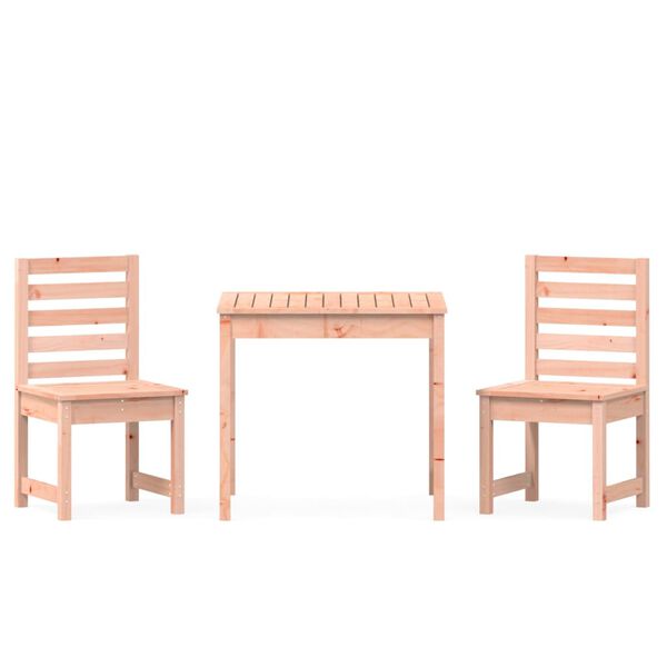 vidaXL Set Bistrot da Giardino 3 pz in Legno Massello di Douglas