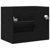 vidaXL Mobile Lavabo da Bagno Rovere Nero 60x38,5x48 cm in Truciolato
