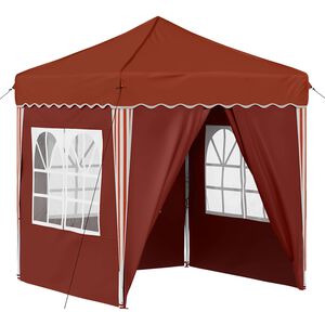 vidaXL Tenda per feste a pop-up 195 x 195 x 245 cm Terracotta