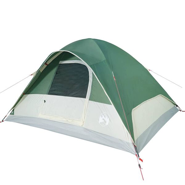 vidaXL Tenda da Campeggio a Cupola per 6 Persone Verde Impermeabile
