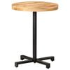 vidaXL Tavolino da Bistrot Rotondo &Oslash;60x75 cm in Legno di Mango Grezzo