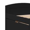 vidaXL Dormeuse con 5 Cassetti senza Materasso Nero 90x200 cm IRUN