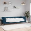 vidaXL Divano Letto con Materasso Blu 80x200 cm in Velluto