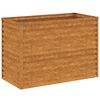 vidaXL Letto rialzato da giardino 100x50x69 cm in acciaio Corten