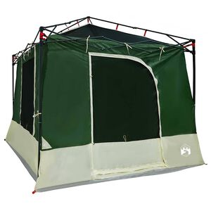 vidaXL Tenda interna 6 persona Verde taffet&agrave;