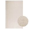 vidaXL Tappeto ZIZUR Crema 160x230 cm Aspetto Iuta Interni ed Esterni