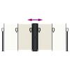 vidaXL Tenda da Sole Laterale Retrattile Crema 100x600 cm