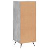 vidaXL Credenza Grigio Cemento 34,5x34x90 cm in Legno Multistrato