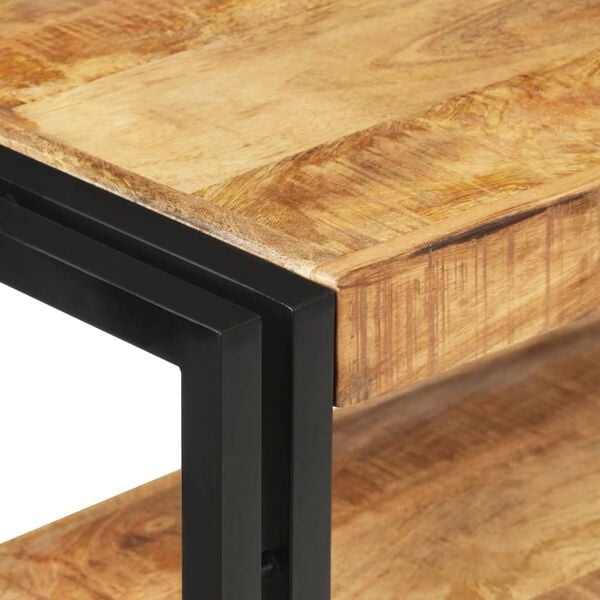 vidaXL Tavolo Consolle 90x30x75 cm in Legno di Mango Grezzo