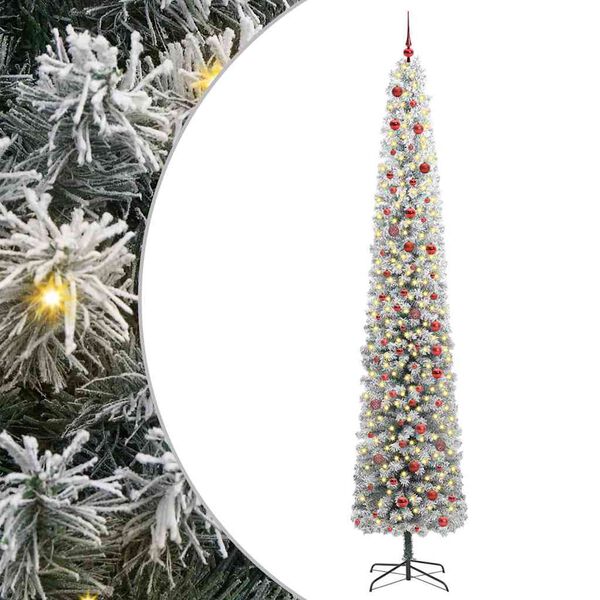 vidaXL Albero di Natale artificiale con 300 LED Verde 300 cm