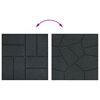 vidaXL Pietra da Passo 6 pcs Nero 40,5 x 40,5 x 2 cm Gomma