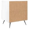 vidaXL Comodini 2 pz Bianco Lucido 40x35x47,5 cm in Legno Multistrato