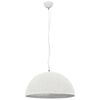 vidaXL Lampadario da Soffitto Bianco e Argento Ø50 cm E27