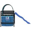 vidaXL Letto a Soppalco con Tunnel Bambini Blu 90x190cm Massello Pino