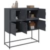 vidaXL Credenza Antracite 100,5x39x107 cm in Acciaio