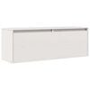 vidaXL Pensile Bianco 100x30x35 cm in Legno Massello di Pino
