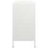 vidaXL Credenza Bianca 68x39x73,5 cm in Acciaio Laminato a Freddo