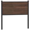 vidaXL Testiera di Ricambio Rovere Marrone 75 cm in Legno Multistrato e Acciaio