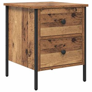 vidaXL Comodino con cassetto Legno vecchio 40 x 42 x 50 cm
