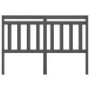 vidaXL Testiera per Letto Grigia 156x4x100cm in Legno Massello di Pino