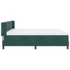 vidaXL Letto a molle con materasso Verde Scuro 200 x 200 cm Velluto